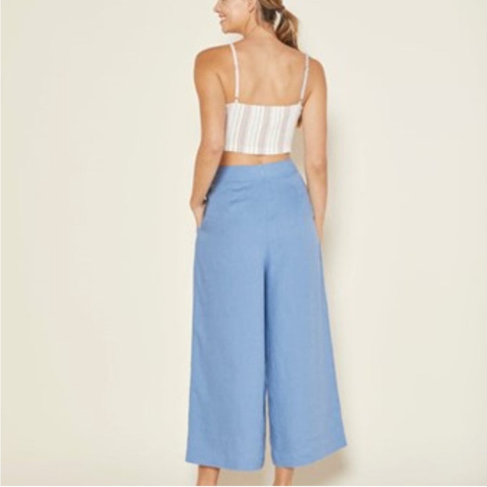 Outerknown Eclipse Pleated Linen Pants High Rise … - image 2